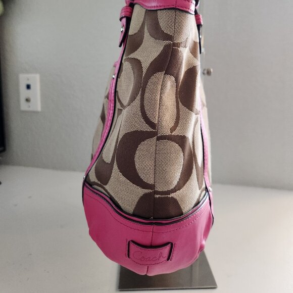 Vintage Coach Alexandar Jacquard Shoulder Bag Satchel Purse - Picture 4 of 13